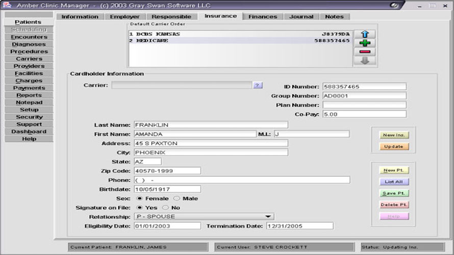 Amber Clinic Manager screenshot