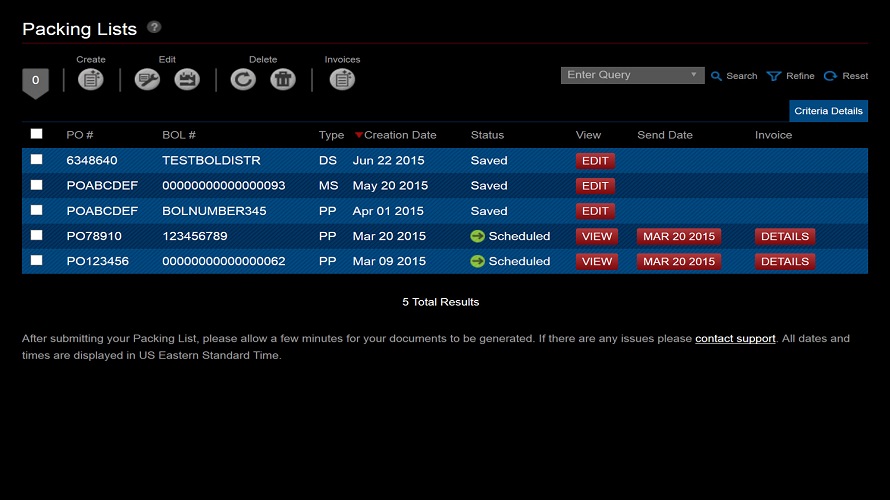 EDI Options