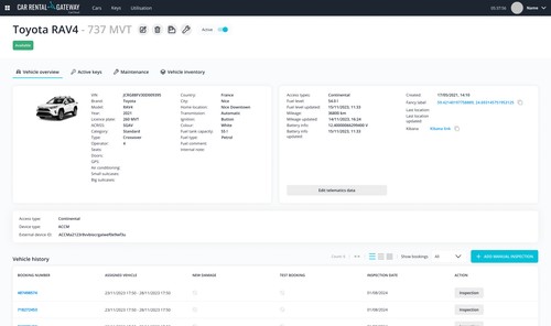 CarCloud is car rental software for operations, fleet management and distribution, with digital journeys, keyless rental, APIs and connectivity.