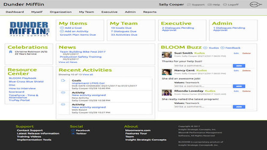 BLOOM screenshot