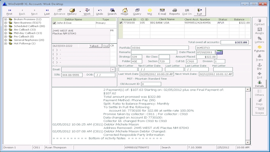 WinDebt XL screenshot