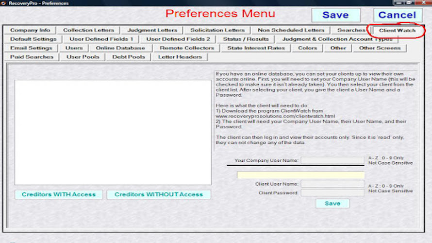 RecoveryPro screenshot