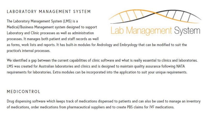 Lab Management System screenshot