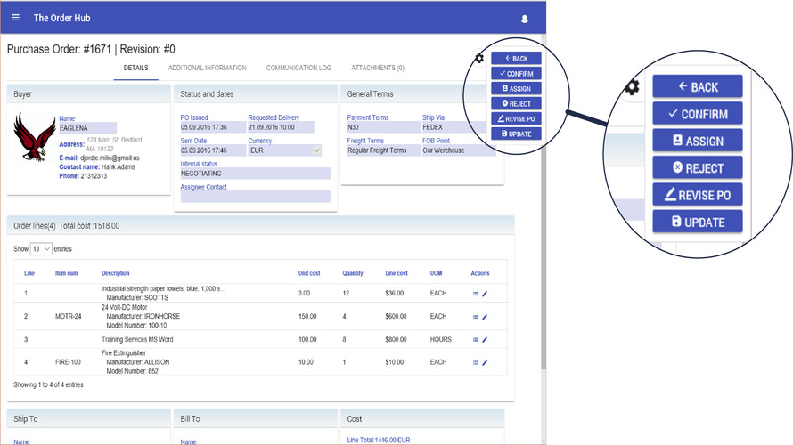 The Order Hub screenshot