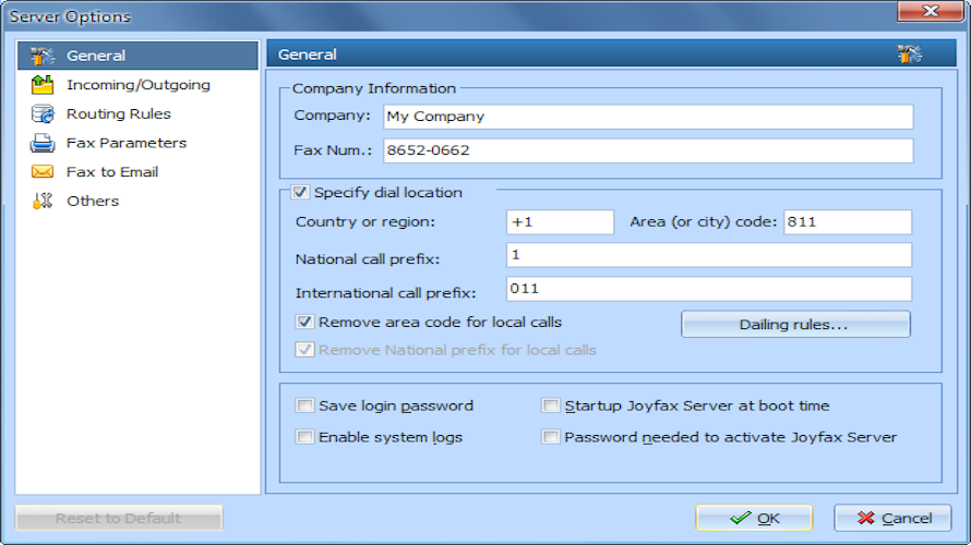 Joy Fax Server