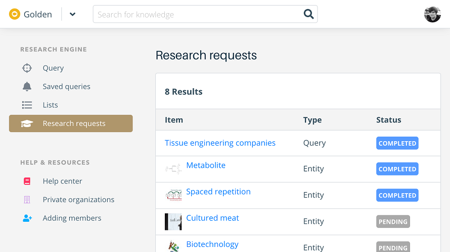 Golden Research Engine
