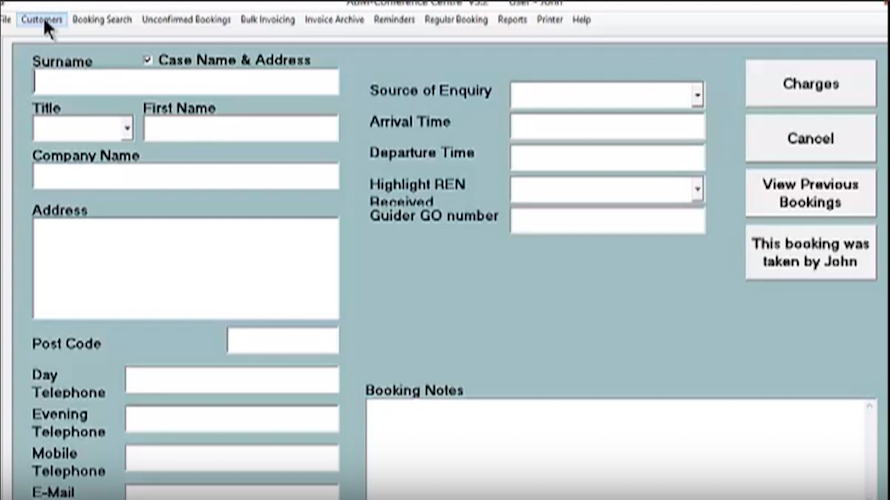 Avalon Bookings Manager