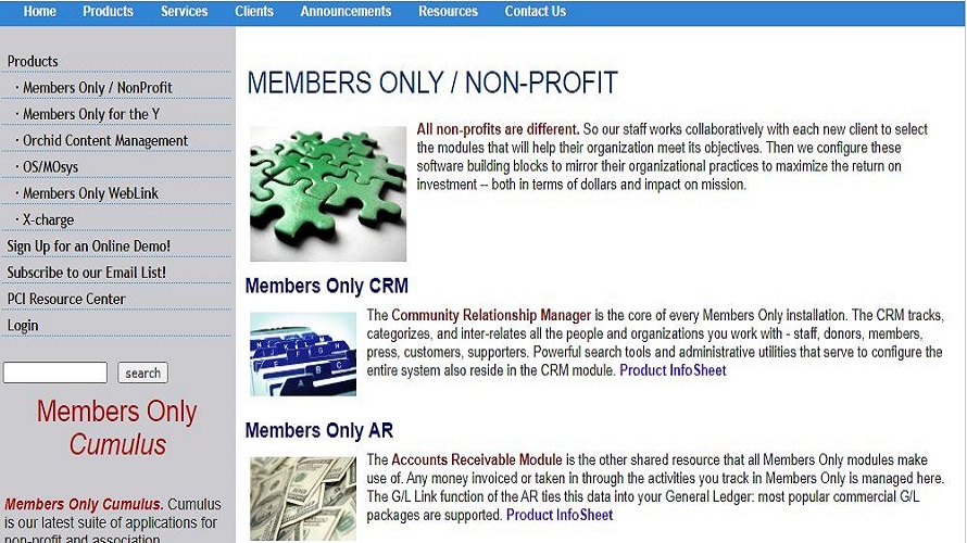 Members Only Non-Profit screenshot
