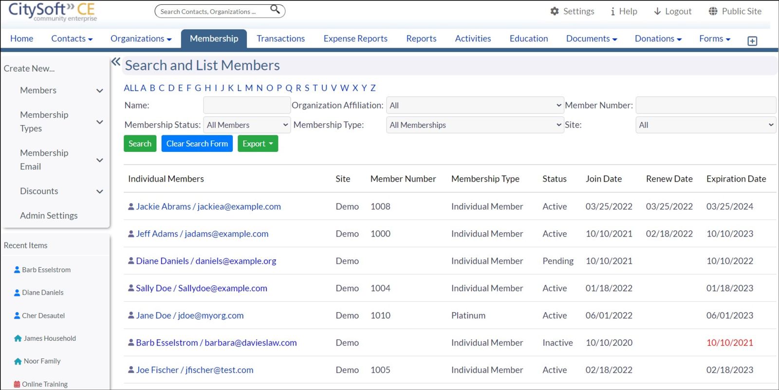Community Enterprise screenshot
