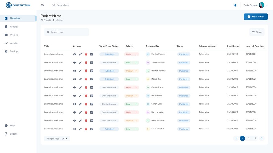 Contenteum screenshot