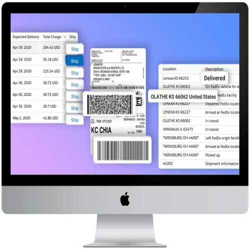 Salesforce Multi-Carrier Shipping App. Estimate shipping cost, create labels in salesforce