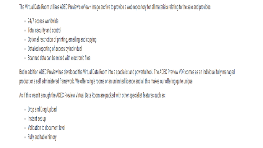ADEC Preview VDR