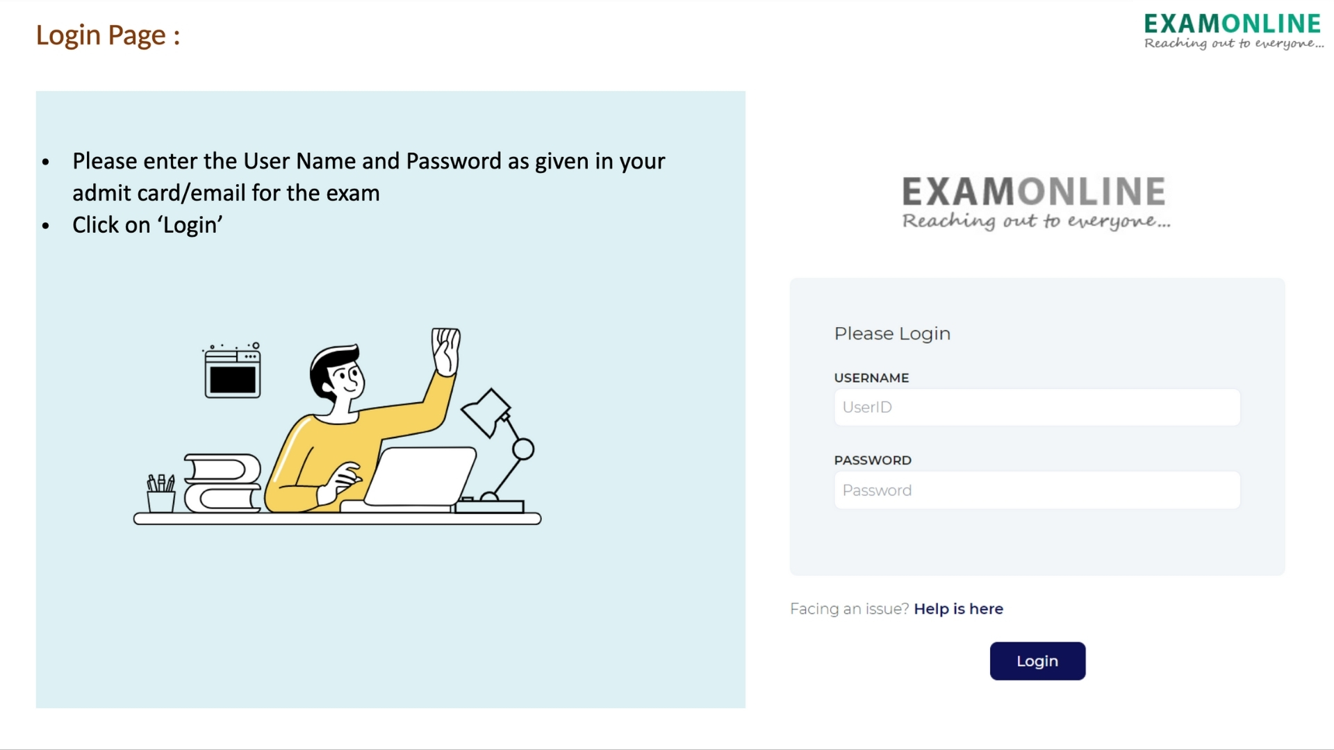 Login Page 