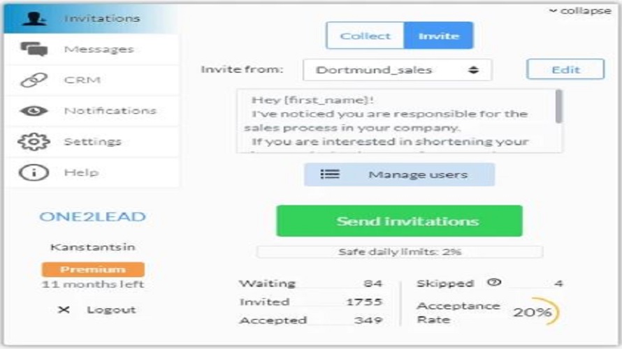 ONE2LEAD screenshot