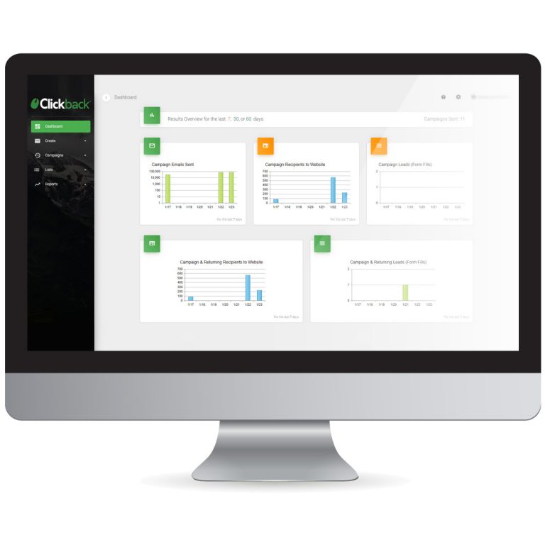 Clickback screenshot