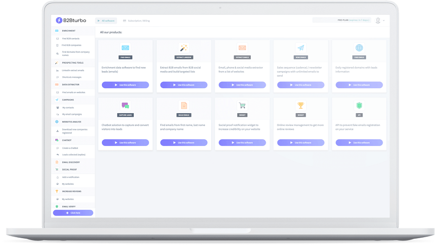 B2Bturbo screenshot