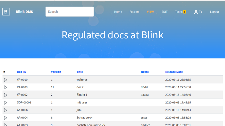 BlinkDMS