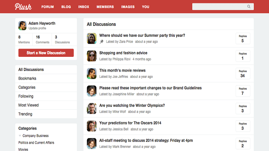 PlushForums screenshot