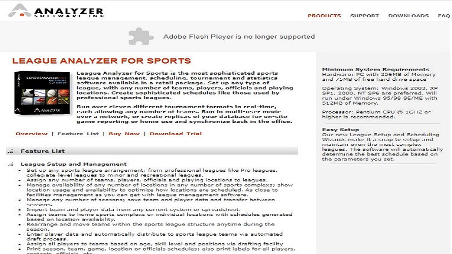 League Analyzer screenshot