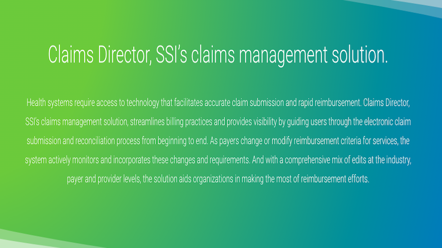 SSI Claims Management screenshot
