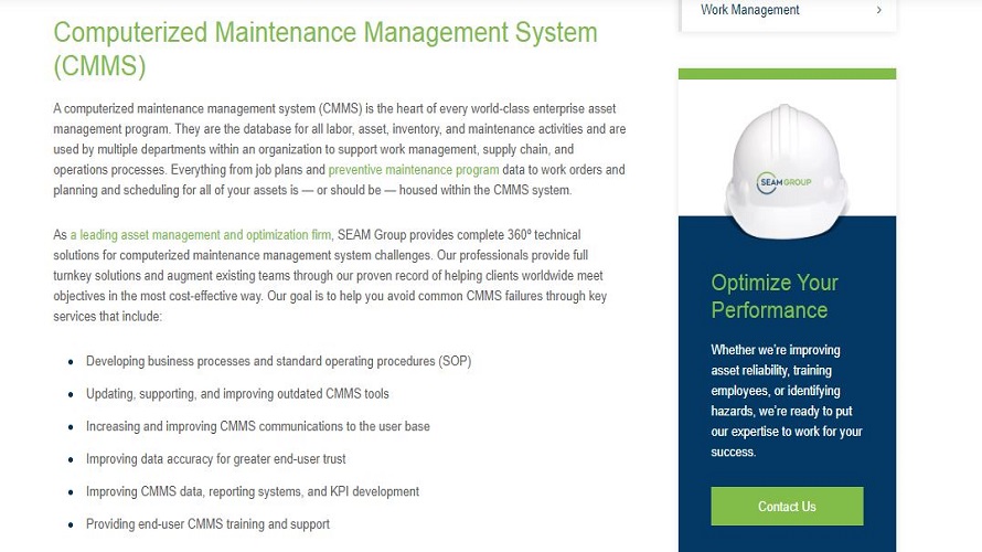 SEAM Group CMMS