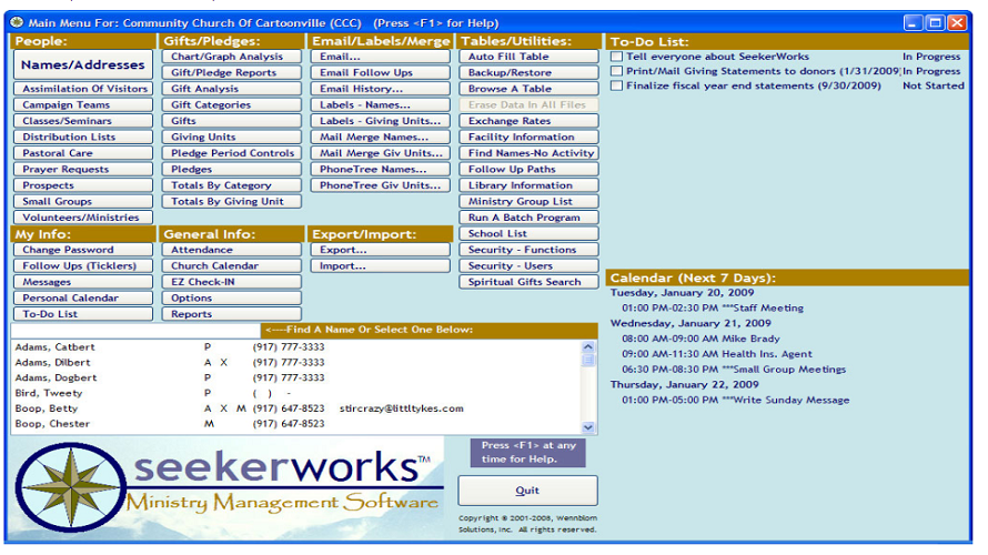 SeekerWorks screenshot