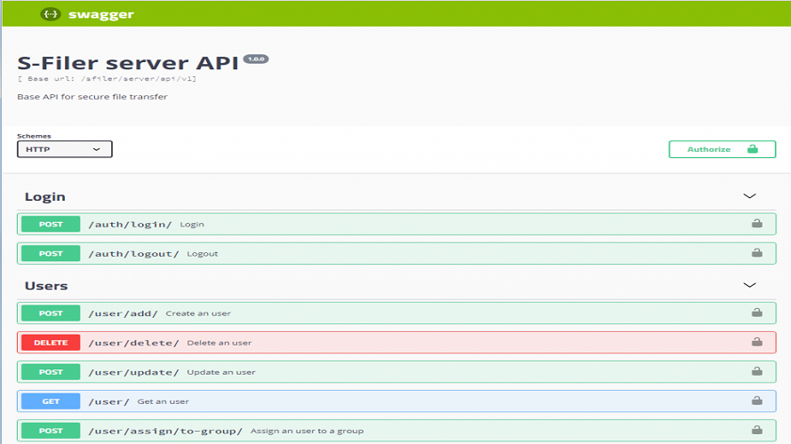 S-FILER – PORTAL screenshot