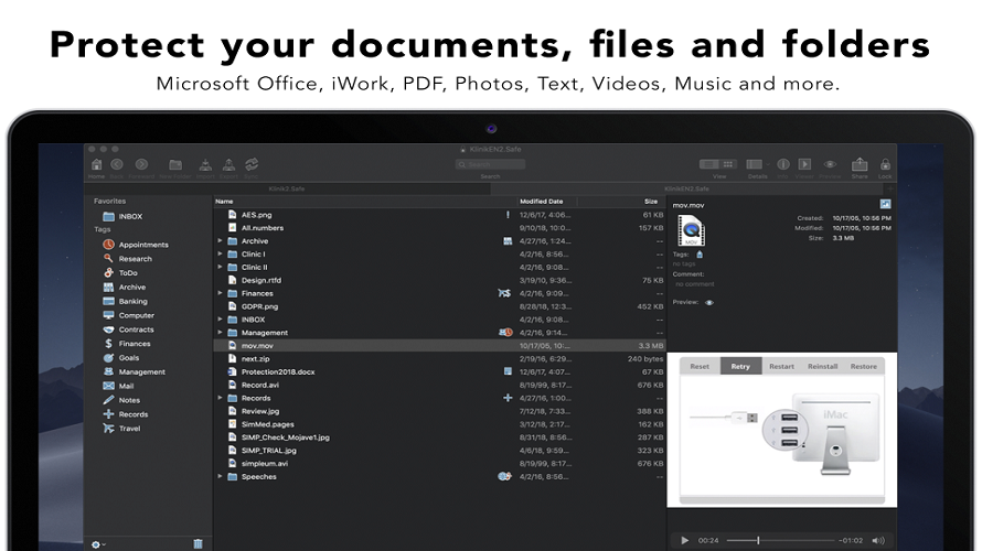 SimpleumSafe screenshot
