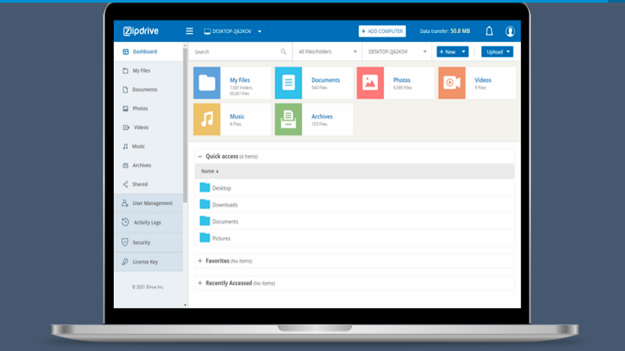 ZipDrive screenshot