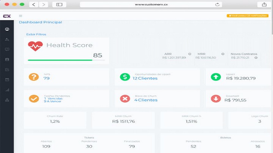 CustomerX screenshot