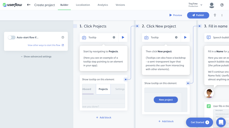 Userflow screenshot