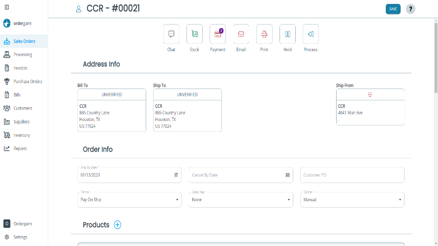 Ordergami