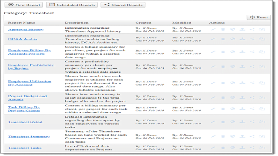 OfficeClip Timesheet
