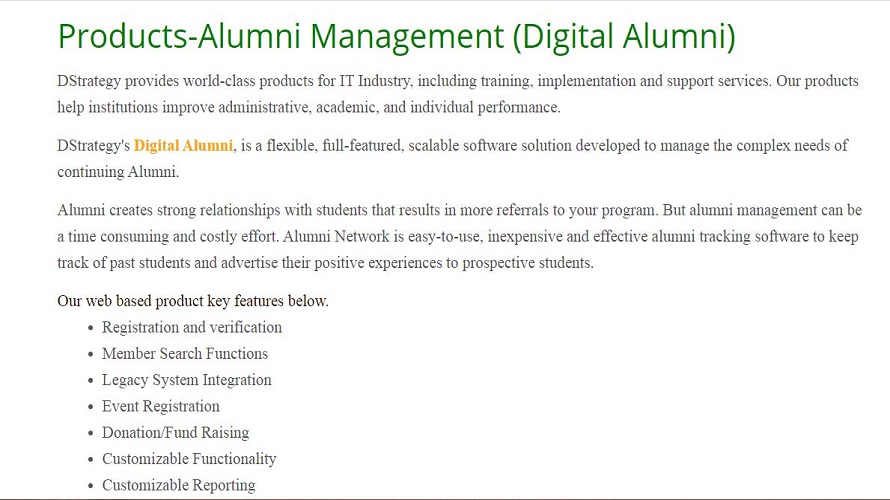 Digital Alumni screenshot