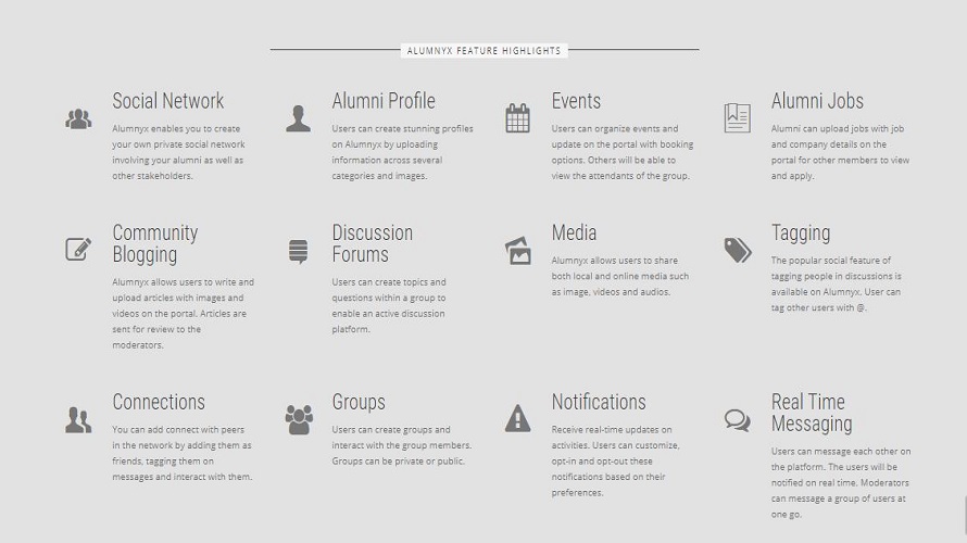 Alumnyx screenshot