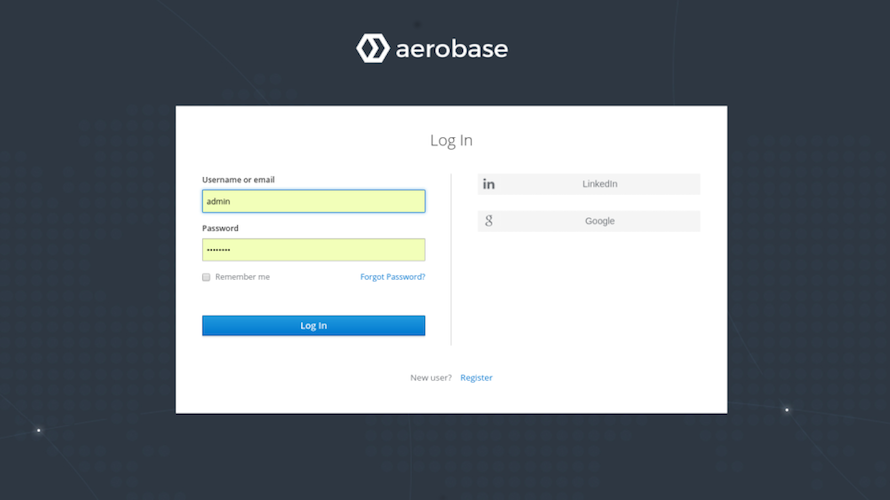 Aerobase screenshot