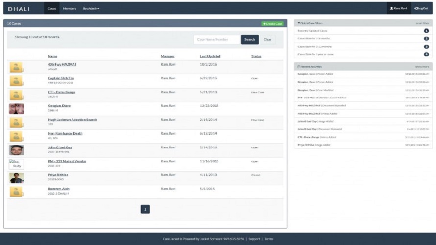 Case Jacket screenshot