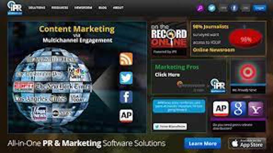 Online PR screenshot