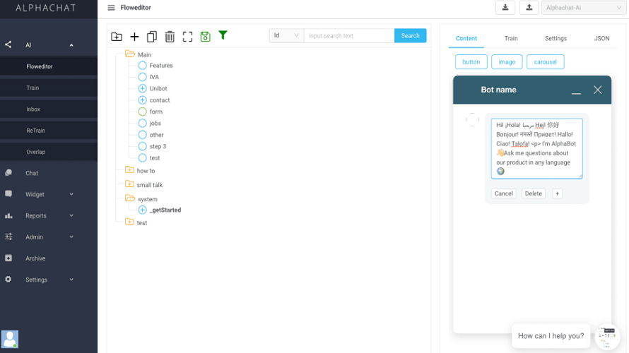 AlphaChat screenshot