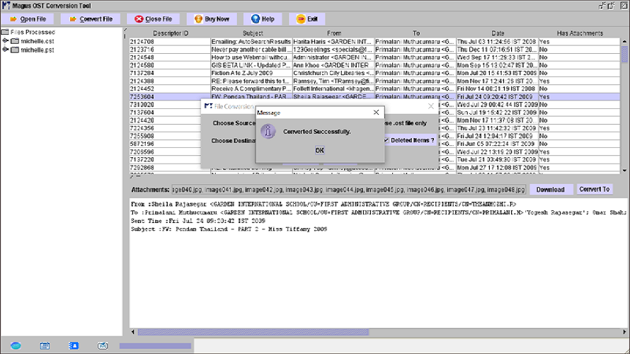 Magus OST to PST Conversion Tool screenshot
