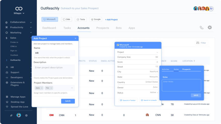 OutReachly screenshot