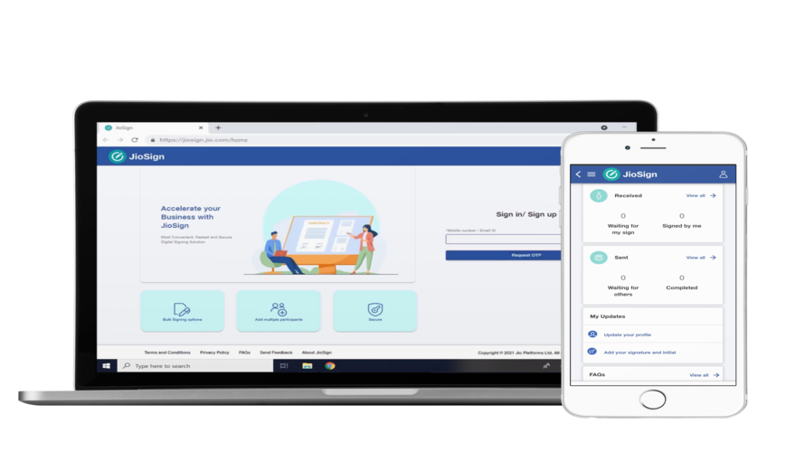 JioSign screenshot