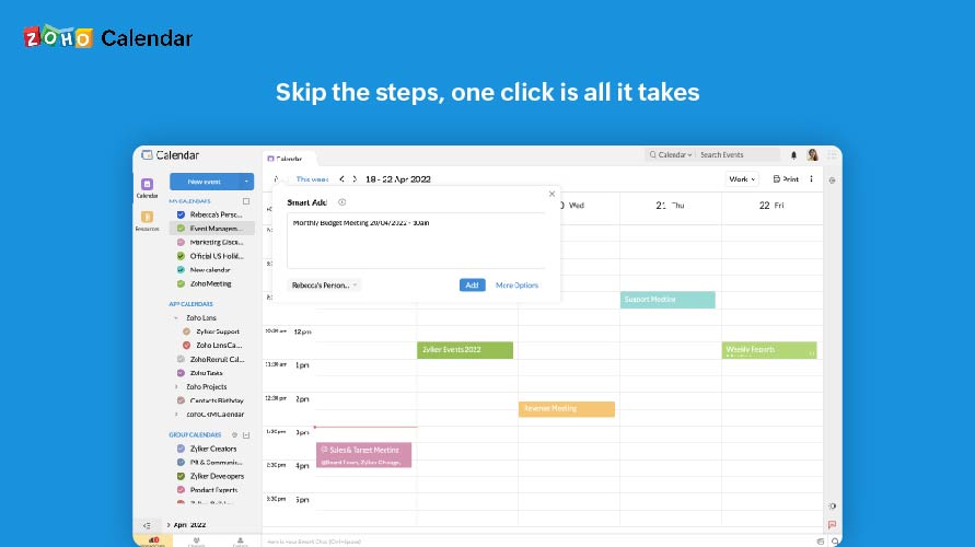 Zoho Calendar