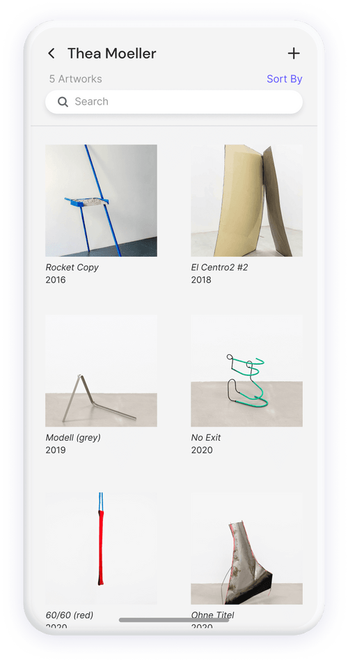 Mobile app view.