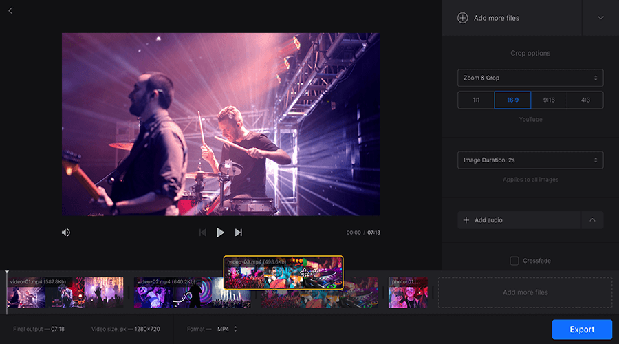 Clideo screenshot