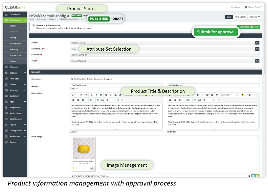Customizable approval & publishing workflow processes
