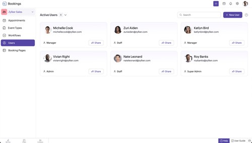 Zoho Bookings