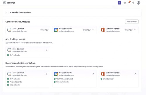 Zoho Bookings