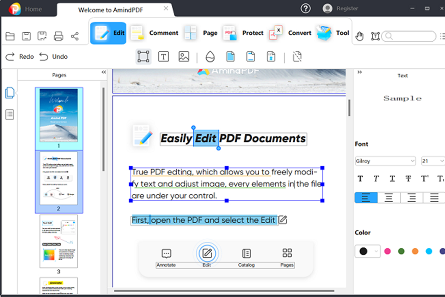 AmindPDF Editor