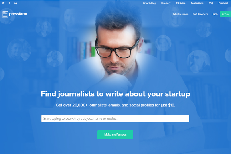 Pressfarm screenshot